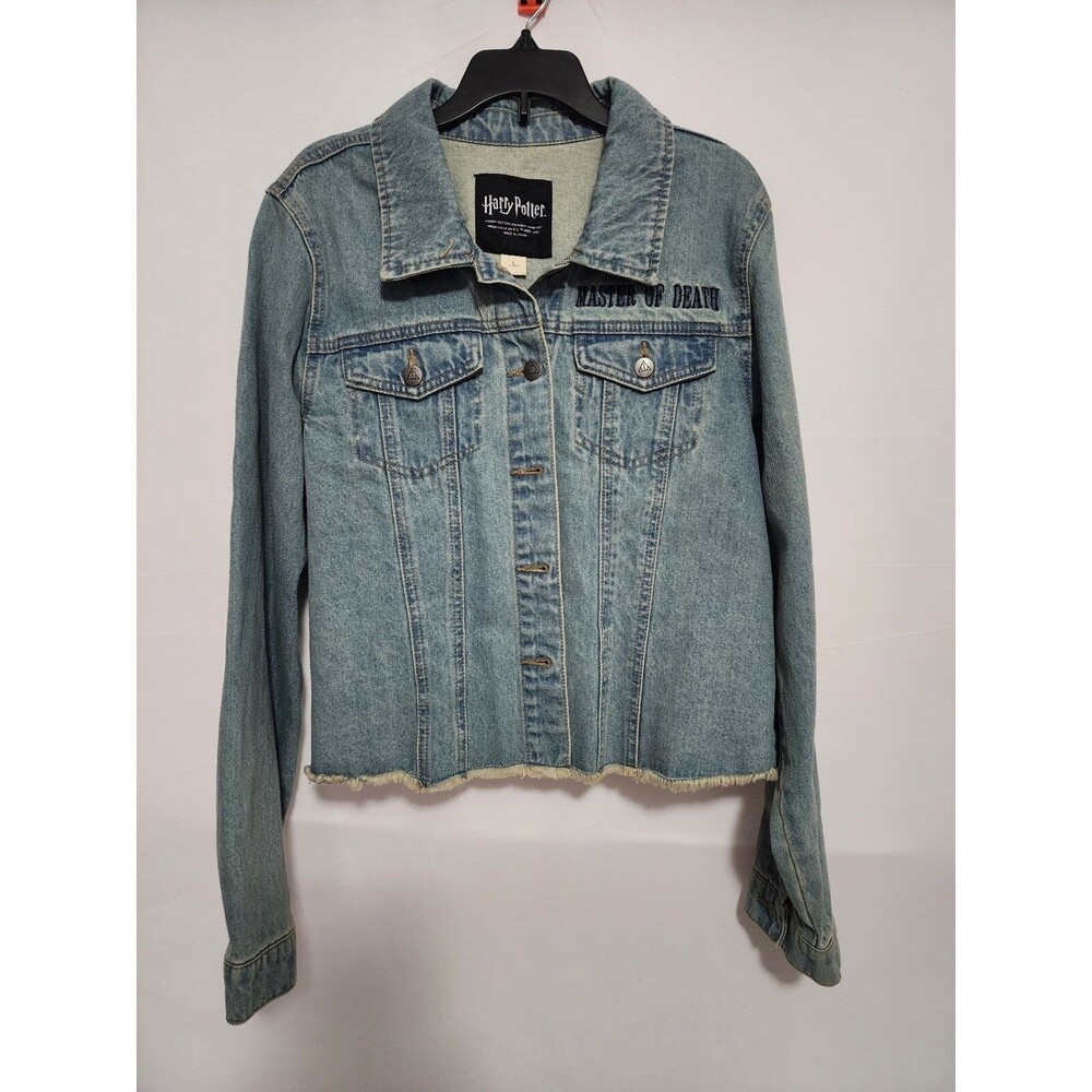 Harry Potter Deathly Hallows Cropped Jean Jacket